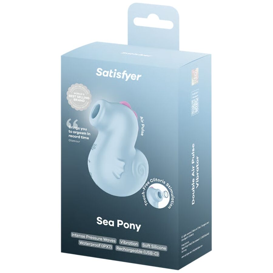 SATISFYER - SEA PONY VIBRADOR ESTIMULADOR AIR PULSE 5 SATISFYER - SEA PONY VIBRADOR ESTIMULADOR AIR PULSE - Imagen 5