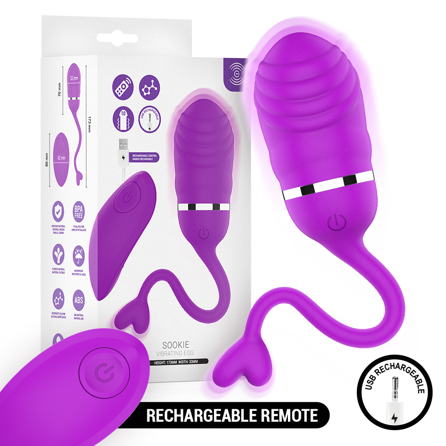 INTENSE - SOOKIE HUEVO VIBRADOR CON CONTROL REMOTO MORADO 15 INTENSE - SOOKIE HUEVO VIBRADOR CON CONTROL REMOTO MORADO · INTENSE · Vibradores control remoto