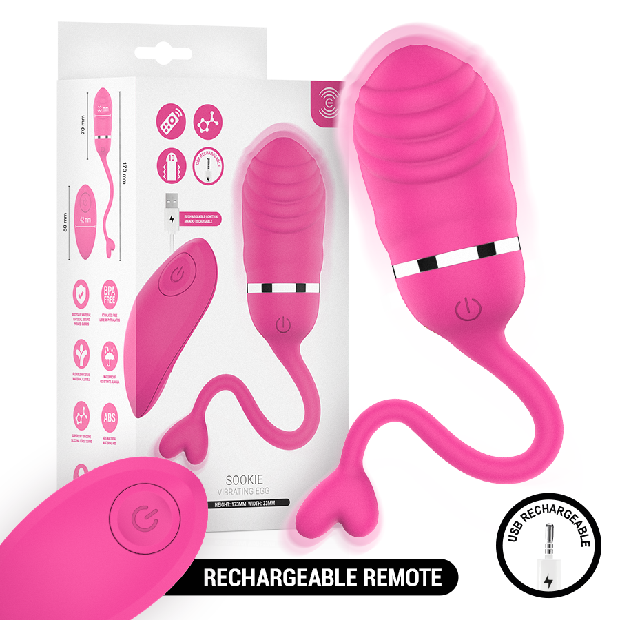 INTENSE - SOOKIE HUEVO VIBRADOR CON CONTROL REMOTO ROSA 21 INTENSE - SOOKIE HUEVO VIBRADOR CON CONTROL REMOTO ROSA · INTENSE · Vibradores control remoto