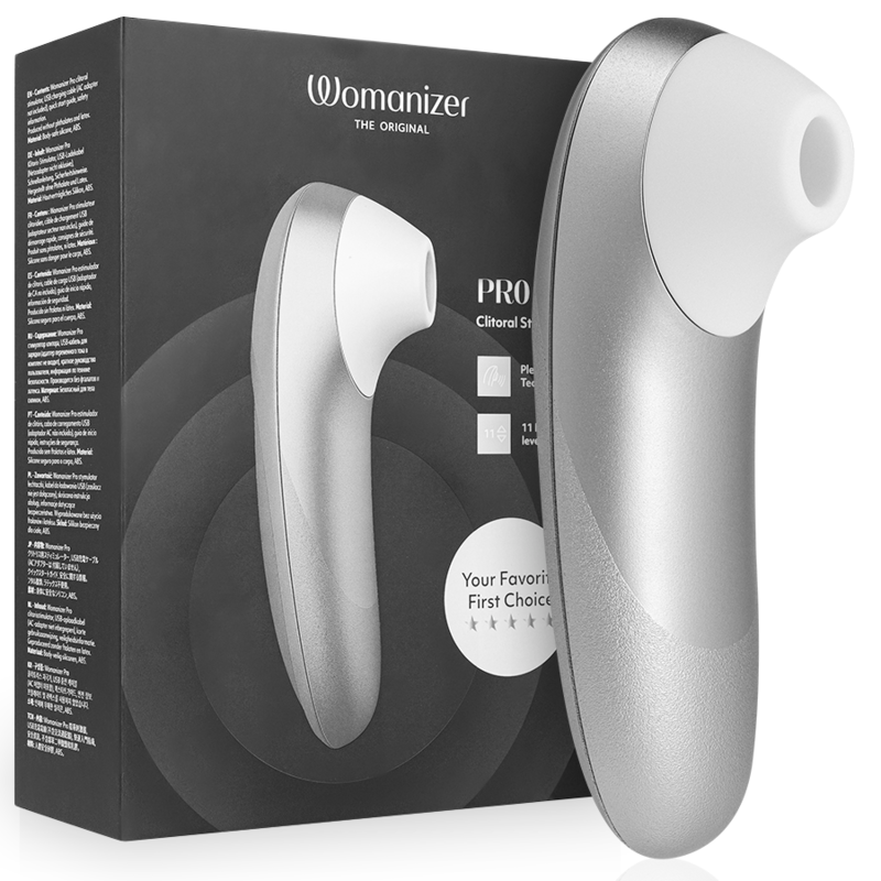 WOMANIZER - PRO VIBRANT ESTIMULADOR DE CLÍTORIS GRIS PLATA 7 img 224285 1cb79615540032f765075e0e141bf9d5 1