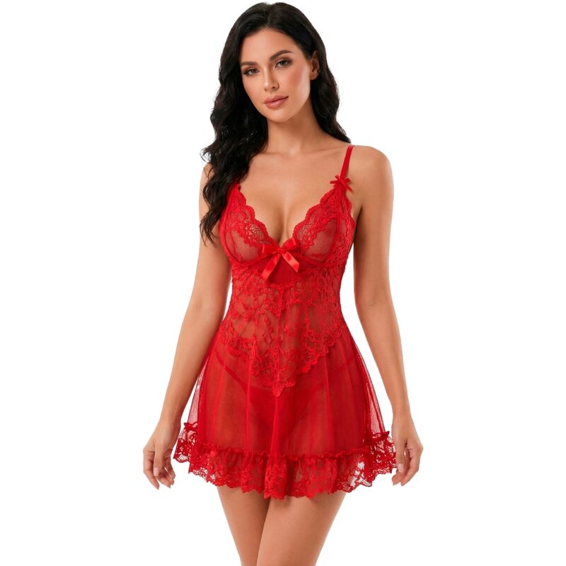 LIVCO CORSETTI FASHION - NUIT SET CAMISETA + PANTY ROJO 2028 S/M 10 img 224579 683f67e4b62d1a3e8dae668610bb215f 1