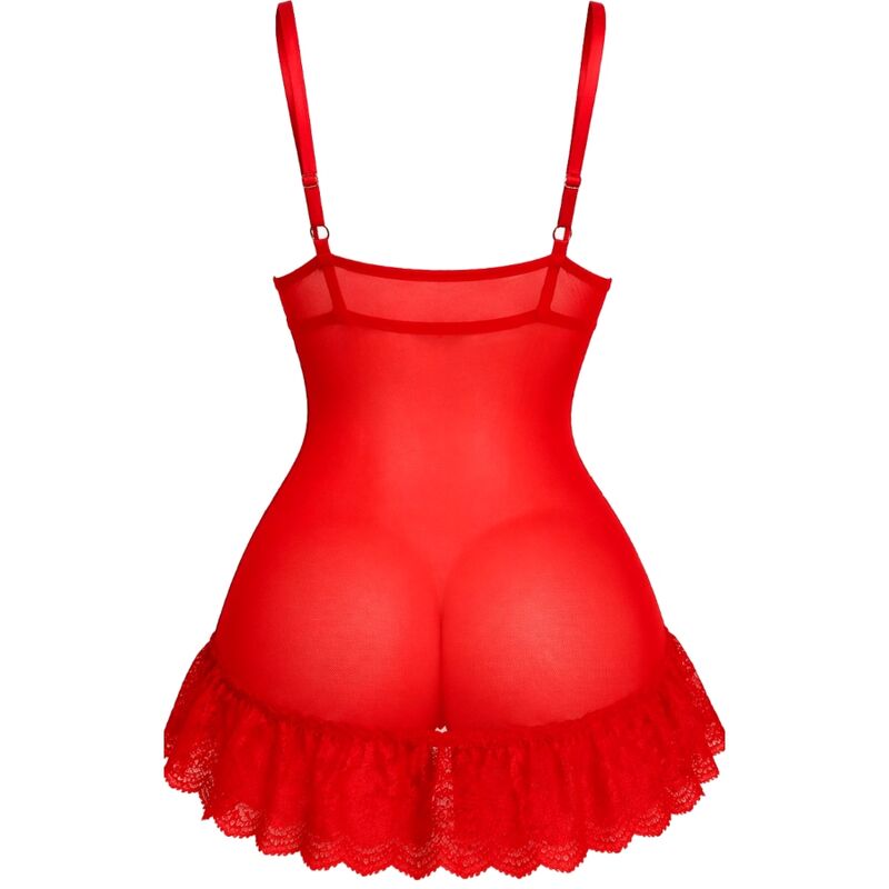 LIVCO CORSETTI FASHION - NUIT SET CAMISETA + PANTY ROJO 2028 L/XL 2 LIVCO CORSETTI FASHION - NUIT SET CAMISETA + PANTY ROJO 2028 L/XL - Imagen 2