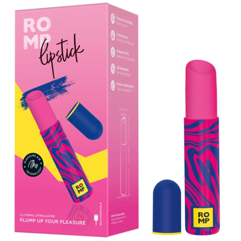 ROMP - LIPSTICK ESTIMULADOR DE CLÍTORIS PINTALABIOS 7 NIVELES 10 img 225088 27e3036a7e1bbe71e64dea240a088631 1