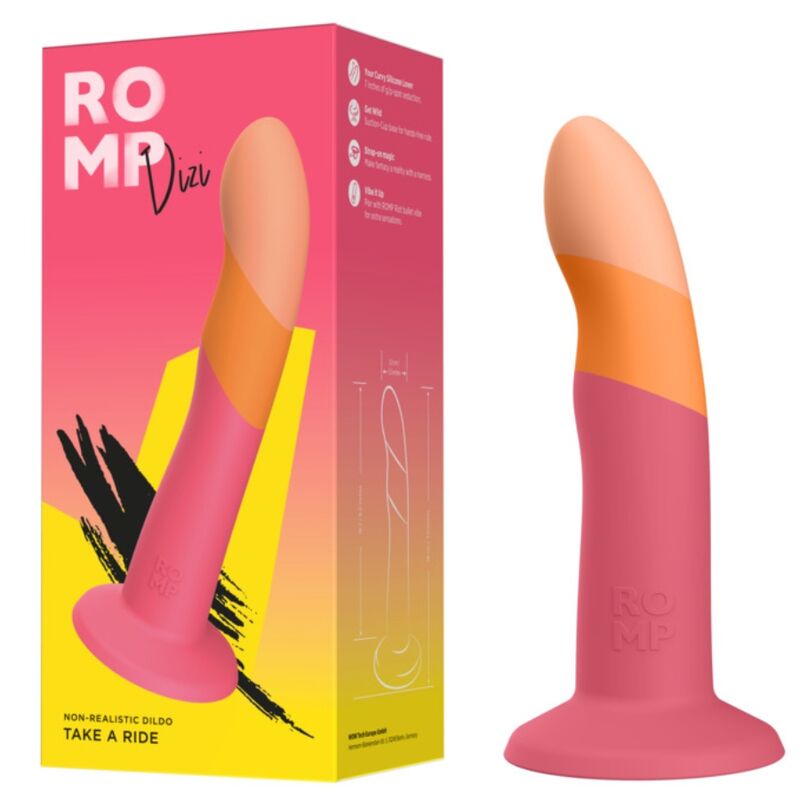 ROMP - DIZI DILDO SILICONA CON VENTOSA TRICOLOR 18 CM 6 img 225314 5475a1a48ec7b20f59e85817c838d33a 1