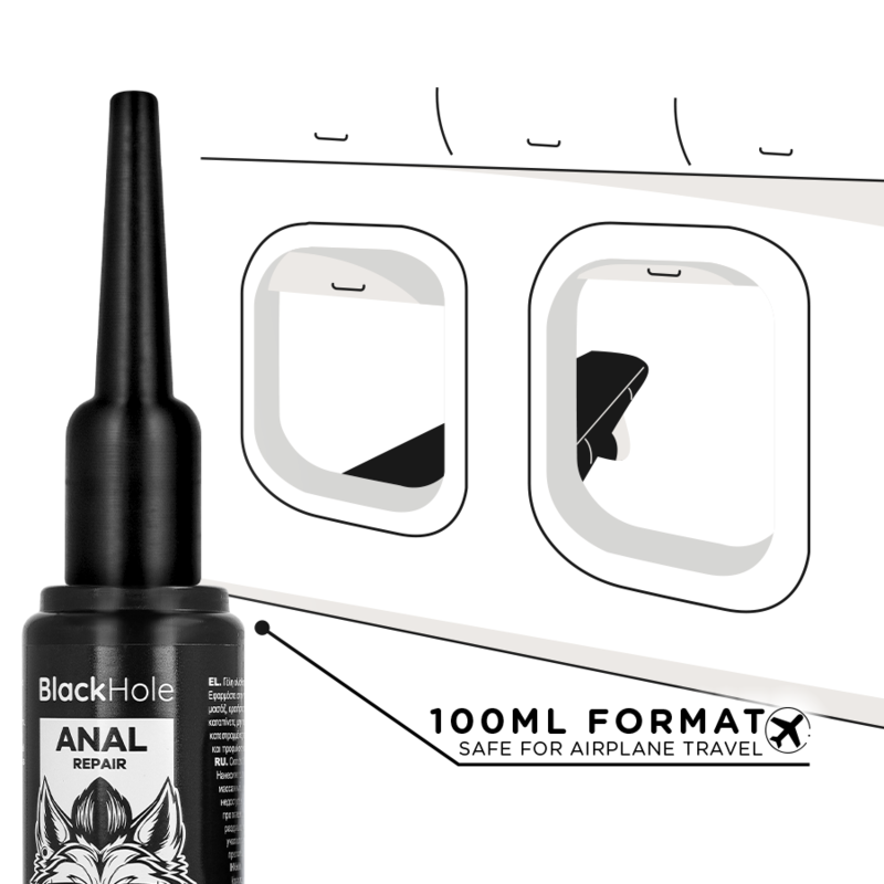 BLACK HOLE - APLICADOR DE LUBRICANTE ANAL TALLA L 100 ML 5 BLACK HOLE - APLICADOR DE LUBRICANTE ANAL TALLA L 100 ML - Imagen 5
