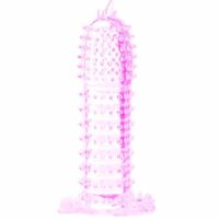 BAILE - FUNDA PARA PENE CON PUNTOS ESTIMULANTES ROSA 14 CM · BAILE · Fundas Pene con Extensión
