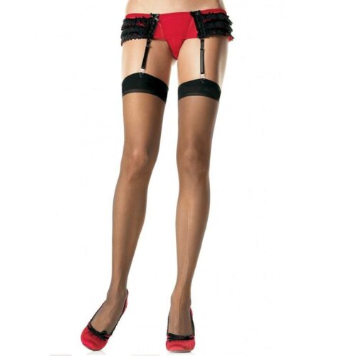 LEG AVENUE - MEDIAS NEGRAS · LEG AVENUE · Medias con Liguero
