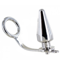 METAL HARD - ANILLO ACERO CON PLUG ANAL 80 X 55 MM · METAL HARD · Anal