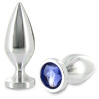 METAL HARD – ANAL PLUG ALIMINUM COLOR CRISTAL MEDIANO 8.89CM