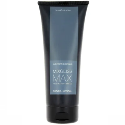 MIXGLISS - MAX LUBRICANTE ANAL BASE AGUA NATURAL 70 ML · MIXGLISS · Anal
