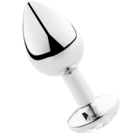 SECRETPLAY - PLUG ANAL ALUMINIO TRANSPARENTE 8 CM · SECRETPLAY · Anal