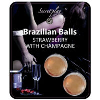 SECRETPLAY - SET 2 BRAZILIAN BALLS FRESAS CON CAVA · SECRETPLAY · Bolas Brazilian Balls