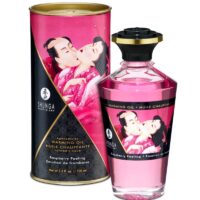 SHUNGA - ACEITE MASAJE EFECTO CALOR SABOR INTENSO FRAMBUESA 100 ML · SHUNGA · Aceites con Sabores