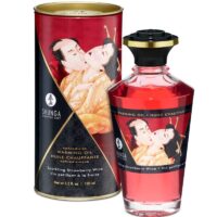SHUNGA - ACEITE MASAJE EFECTO CALOR FRESAS Y CAVA 100 ML · SHUNGA · MASAJE EFECTO CALOR