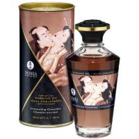 SHUNGA - ACEITE MASAJE EFECTO CALOR SABOR INTENSO CHOCOLATE 100 ML · SHUNGA · Aceites con Sabores