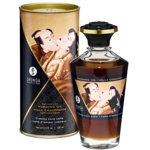 SHUNGA – ACEITE MASAJE EFECTO CALOR SABOR CAFÉ 100 ML