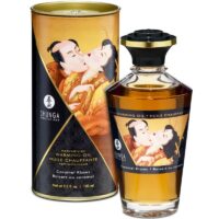 SHUNGA - ACEITE MASAJE EFECTO CALOR SABOR CARAMELO 100 ML · SHUNGA · MASAJE EFECTO CALOR