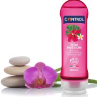 CONTROL - 2 EN 1 MASSAGE PLEASURE THAI PASSION 200 ML · CONTROL · Aceites con Sabores