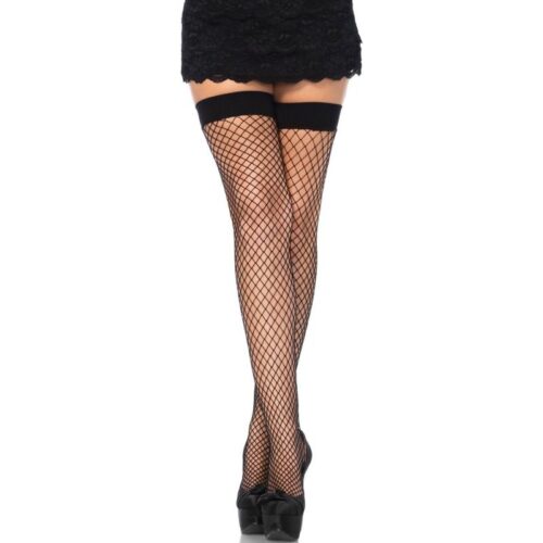 LEG AVENUE – MEDIAS EN RED NEGRAS TALLA ÚNICA