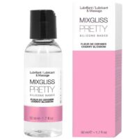 MIXGLISS - PRETTY LUBRICANTE SILICONA FLOR DE CEREZA 50 ML · MIXGLISS · BASE SILICONA