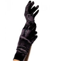 LEG AVENUE - GUANTES SATIN NEGRO · LEG AVENUE · Guantes para lencería
