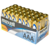 MAXELL - PILA ALCALINA AAA LR03 PACK*32 PILAS · MAXELL · Pilas Alcalinas