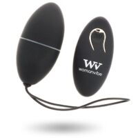 WOMANVIBE - ALSAN HUEVO CONTROL REMOTO NEGRO SILICONA NEGRO · WOMANVIBE · Vibradores control remoto