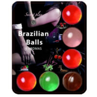 SECRETPLAY - 6 HOT BALLS LUBRICANTE CON AROMA DE FRUTAS · SECRETPLAY · Bolas Brazilian Balls