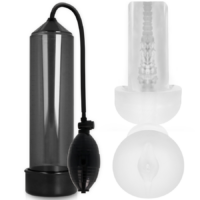 PUMP ADDICTED - RX3 BOMBA ERECCIÓN NEGRO CON MASTURBADOR · PUMP ADDICTED · Bomba Alargadora Pene