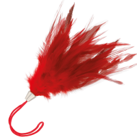 DARKNESS - PLUMA ESTIMULADORA ROJO 17CM · DARKNESS · Plumas