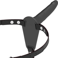 FETISH SUBMISSIVE HARNESS - SILICONA NEGRO 15 CM · FETISH SUBMISSIVE · Arneses sin Vibración