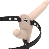 FETISH SUBMISSIVE HARNESS - DOBLE PENETRACIÓN VIBRADOR FLESH UP · FETISH SUBMISSIVE · Arneses con Vibración