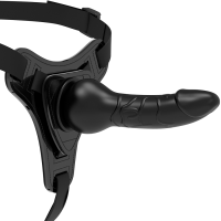 FETISH SUBMISSIVE HARNESS - SILICONA NEGRO REALISTIC 16 CM · FETISH SUBMISSIVE · Arneses sin Vibración