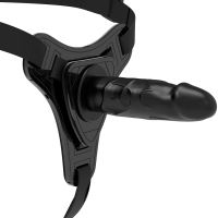 FETISH SUBMISSIVE HARNESS - SILICONA NEGRO REALISTIC 15 CM · FETISH SUBMISSIVE · Arneses sin Vibración