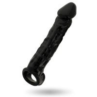 ADDICTED TOYS - EXTENSOR PARA EL PENE NEGRO · ADDICTED TOYS · Fundas Pene con Extensión