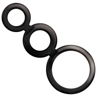 ADDICTED TOYS - SET ANILLOS PENE Y TESTÍCULOS - AHUMADO · ADDICTED TOYS · Anillos sin vibración