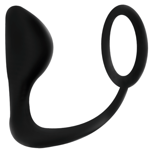 ADDICTED TOYS - PLUG ANAL CON ANILLO PENE NEGRO · ADDICTED TOYS · Anillos con Plug