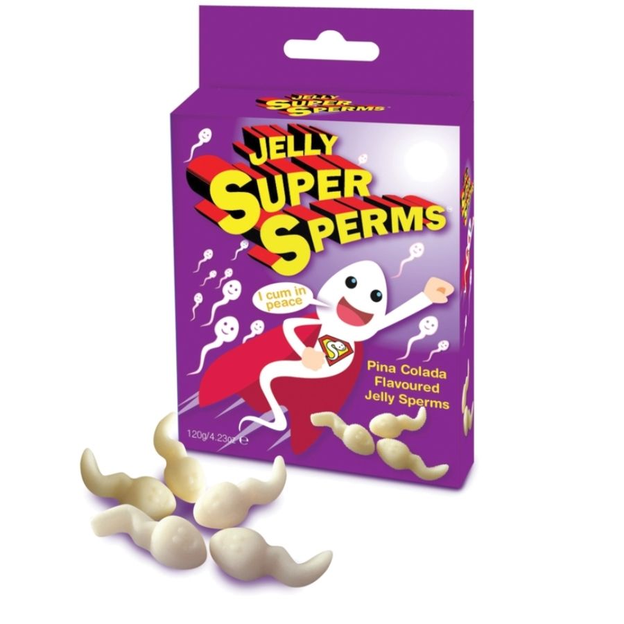 SPENCER  FLEETWOOD - JELLY SUPER SPERM GOMINOLAS FORMA ESPERMA 120 GR · SPENCER FLETWOOD · Golosinas Divertidas