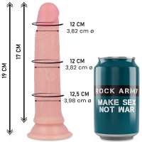 ROCKARMY – AVENGER DILDO REALÍSTICO LIQUID SILICONE 19 CM -O- 3.98 CM