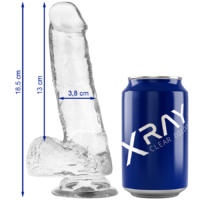 X RAY - CLEAR DILDO REALISTA TRANSPARENTE 18.5 CM -O- 3.8 CM · X RAY · Dildos para Arneses