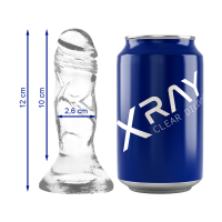 X RAY - CLEAR DILDO TRANSPARENTE 12 CM -O- 2.6 CM · X RAY · Penes realísticos