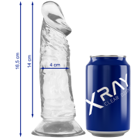 XRAY CLEAR DILDO TRANSPARENTE 16.5CM X 4CM · X RAY · Penes realísticos