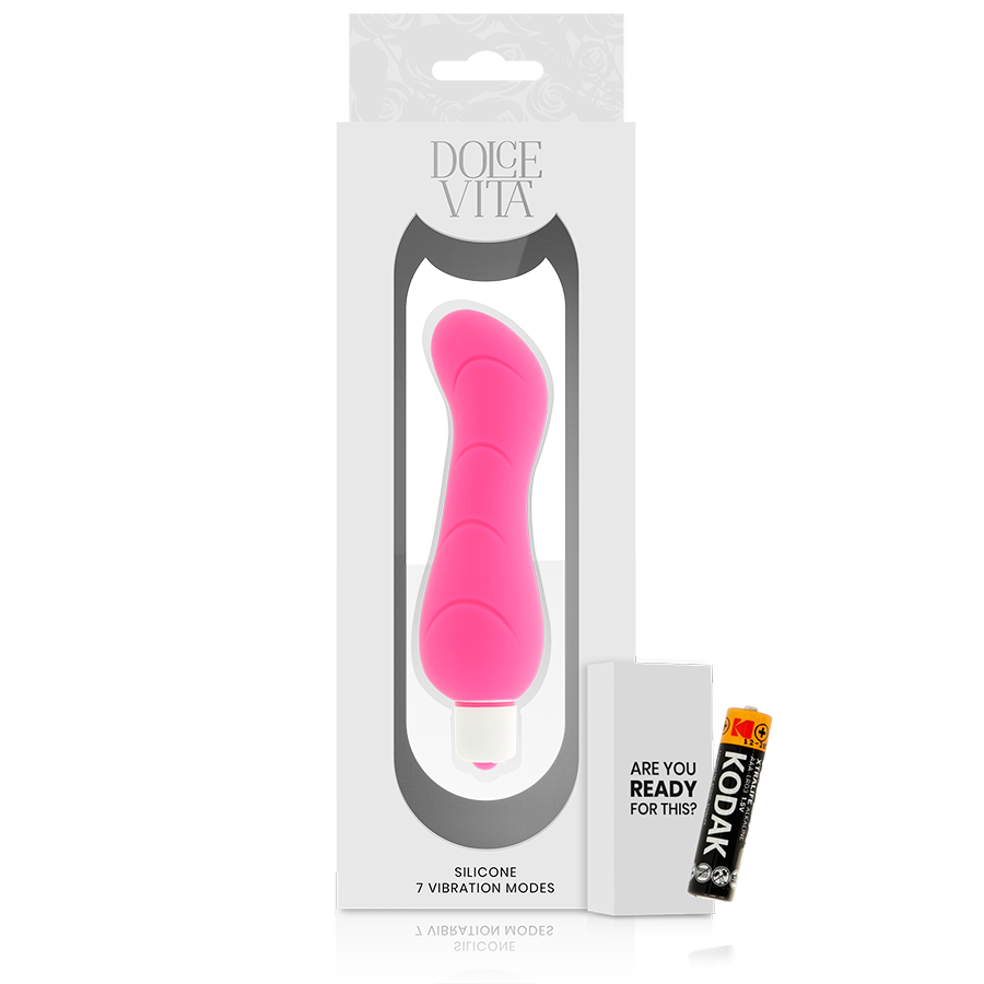 DOLCE VITA - G-SPOT VIBRADOR SILICONA ROSA 5 DOLCE VITA - G-SPOT VIBRADOR SILICONA ROSA - Imagen 5