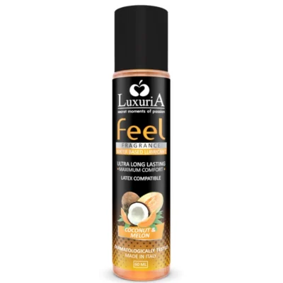 INTIMATELINE - LUXURIA FEEL LUBRICANTE BASE AGUA COCO Y MELON 60 ML · INTIMATELINE · Con deliciosos Sabores