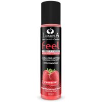 INTIMATELINE - LUXURIA FEEL LUBRICANTE BASE AGUA FRESA 60 ML · INTIMATELINE · Con deliciosos Sabores