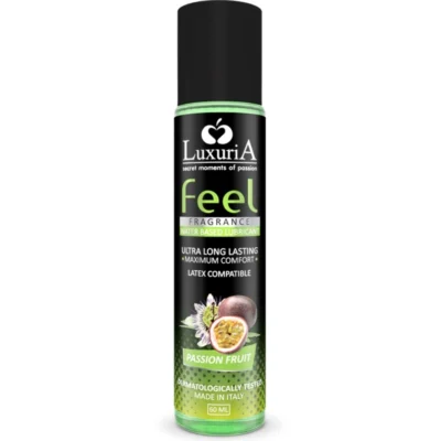 INTIMATELINE - LUXURIA FEEL LUBRICANTE BASE AGUA FRUTA DE LA PASION 60 ML · INTIMATELINE · Con deliciosos Sabores