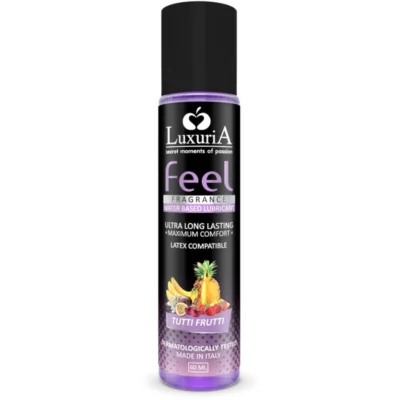 INTIMATELINE - LUXURIA FEEL LUBRICANTE BASE TUTTI FRUTI 60 ML · INTIMATELINE · Con deliciosos Sabores