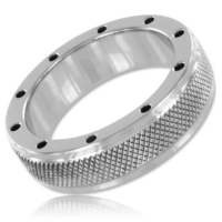 METAL HARD - ANILLO METAL PARA PENE Y TESTÍCULOS 50 MM · METAL HARD · Anillas pene metal BDSM
