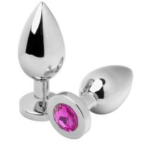 METAL HARD - ANAL PLUG DIAMOND ROSA SMALL 5.71CM · METAL HARD · Anal