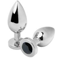 METAL HARD - ANAL PLUG DIAMOND NEGRO SMALL 5.71CM · METAL HARD · Anal